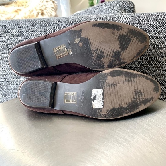 Forever 21 brown lace up Oxford Shoes pointed toe faux suede casual shoes 7 - Picture 6 of 6